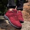 Men Women Winter Warm Add Velvet Thick Cotton Boots Non-slip Rubber Sole Boots