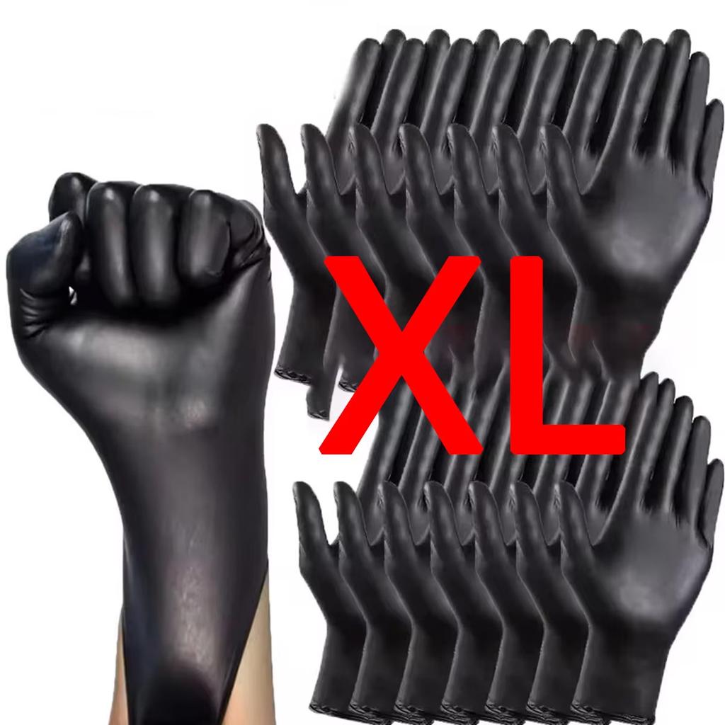 Latex Free Disposable Gloves Free Powder Free Food Safety Cooking Food Preparation Disposable Black Dirt Resistant Hands Not Dir