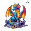 Unique Brain Training Animal Shape 3D Tiger Animal Jigsaw Puzzle Educational Wooden Toy Gift For Adults Kids Interactive Games