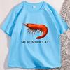 Mi Bomboclat Shrimp T Shirts Retro  Short Sleeve Funny Fish Tee Fisher Silly  Cotton Short Sleeve Round Neck Tshirts