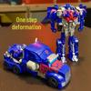 Children's One-Step Transforming Optimus Prime & Bumblebee Autobot Dinosaur Toy