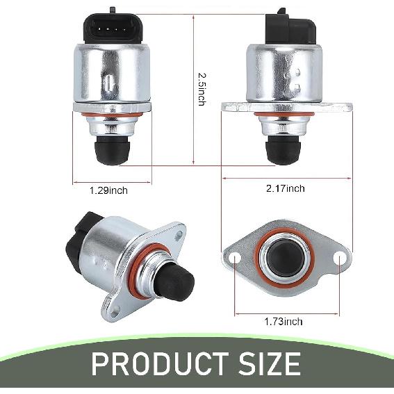 Pack-2 Car Idle Speed Control Valve Sensor + Throttle Position Sensor Kit, Standard Replacement 17113625 17113598, Compatible with GM Buick Cadillac