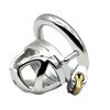 FAAK 7cm  304 Stainless Steel Man Chastity Cage Metal Chastity Cage Penis Lock for Male