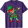 Dabbing Santa Elf Unicorn Christmas Costume Squad Kids Boys Unisex Xmas Gifts TShirt Funny DabbingElf Family Matching Tee Tops