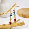 Hot-selling colorful gravel earrings, creative irregular earrings, winding seven-color handmade earrings