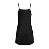 Women's Slim Fitting Dress Fashion Solid Color Round Neck Pocket Sling Strap Dress