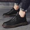 Men's Brogue Shoes Thick-soled shoes Boots Non-slip Men Casual Leather Shoes Fashion Sneakers Moccasins Male Footwear