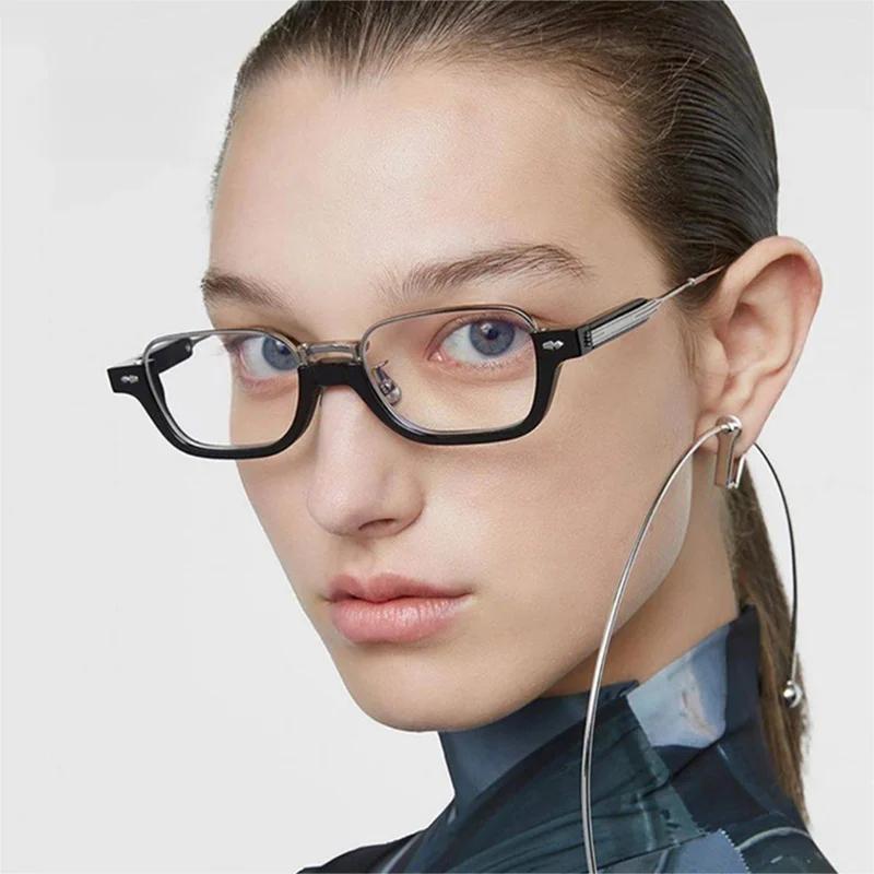 Summer New Fashionable Half Frame Semi-Metal Rectangular Sunglasses Retro Trendy Lens Outdoor UV400 Sunglasses Gafas De Sol