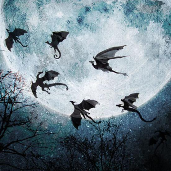 7Pcs 3D Dinosaur Dragon Wall Sticker DIY Living Room Halloween Party Decal Decor