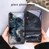 Abstrakte Moderne Wellen Für Samsung Galaxy A30 A31 A32 A33 A34 A35 A42 A30s A20 A25 A26 A51 A56 A54 A72 A73 A70 Glas Handyhülle