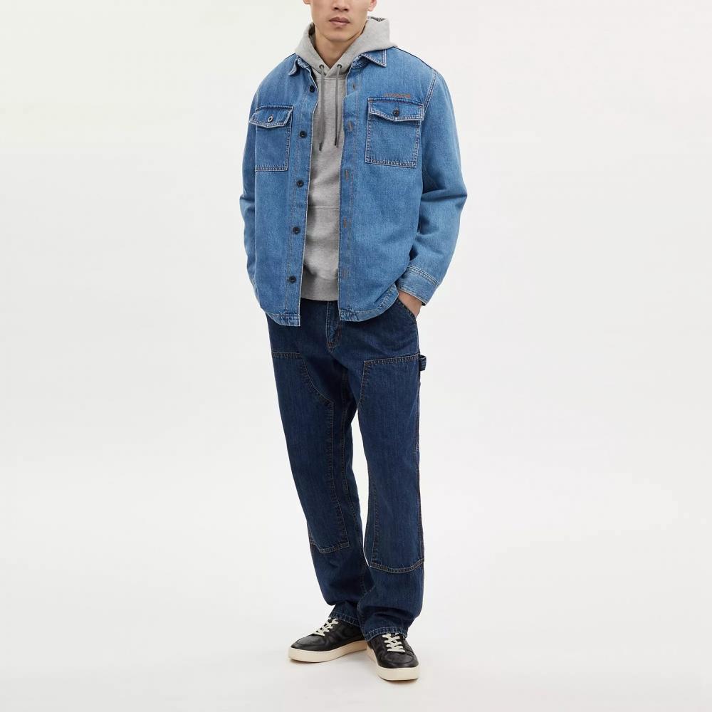 Coach Denim Overshirt Medium Indigo