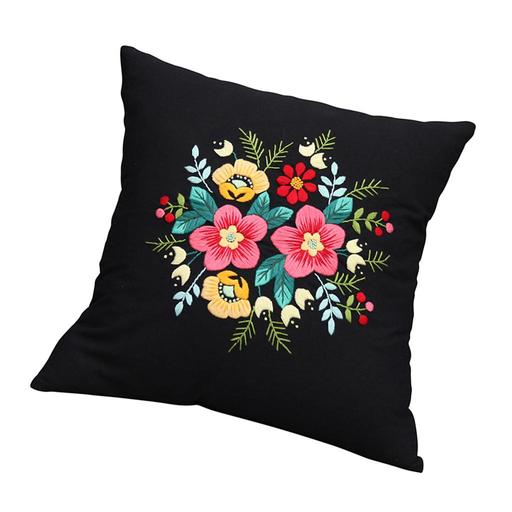 Pillow Covers Sewing Kits Embroidery Pillow Covers Kits with Embroidery Needle Pillow Case Craft Kits for Adults Kids