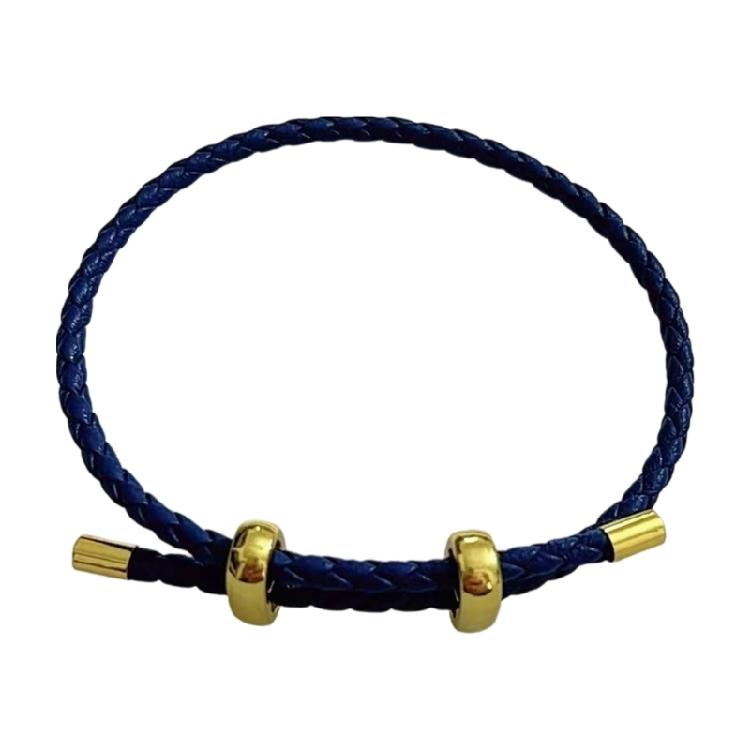 Fashionable Sturdy Leather Bracelet With Natural Buckles Accent Suitable for Women Everyday and Holiday Casual Use