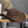 Herren- und Damen-Western-Cowboyhut aus einfarbigem Wollfilz – Vielseitiger Sonnenschutz für den Außenbereich