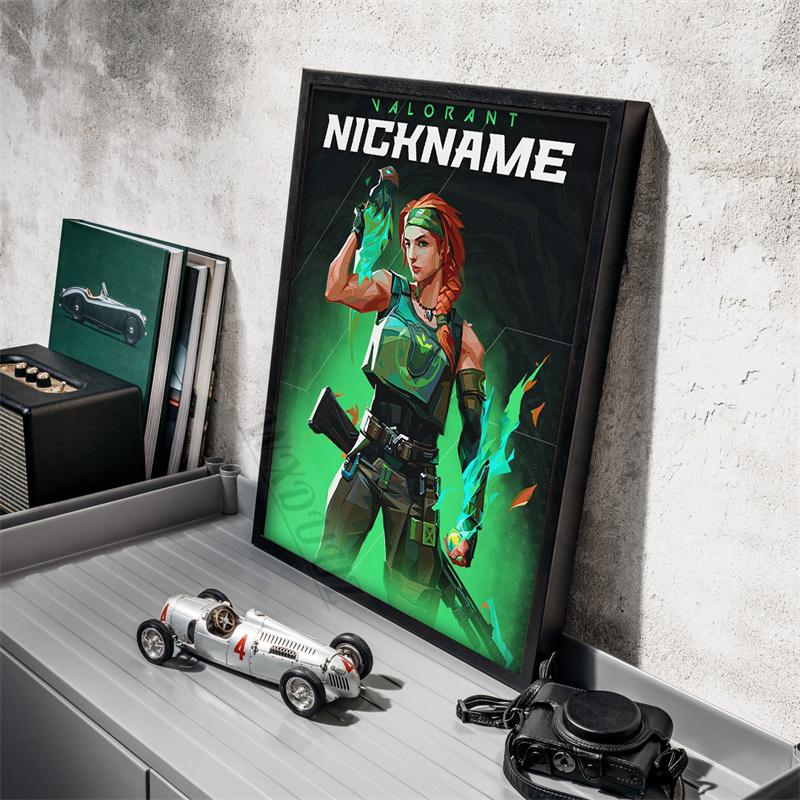 Game Valorant Character Nicknname Picture For Room Living Wall Art Home Decor Canvas Painting Print Poster Game Enthusiasts Gift