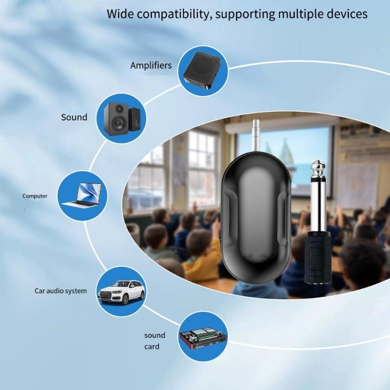 Wireless Microphone Headset UHF Stable Transmission for Teaching Guides and Public Speaking