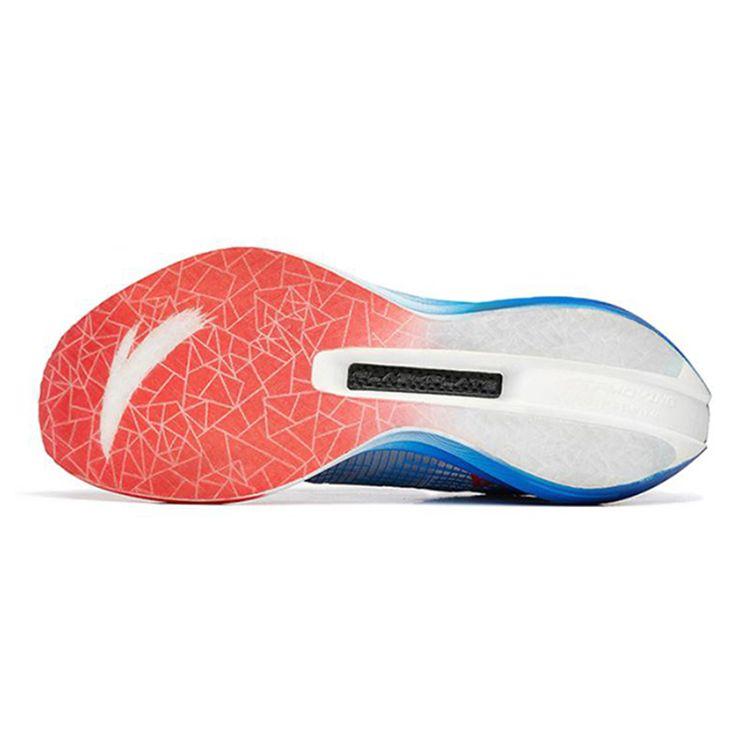 Anta Kids Hailang PB Carbon Plate Racing Non-Slip Shock Absorbing Wear-Resistant Low-Top Running Shoes Kids running shoes Blue Red 312215598-4