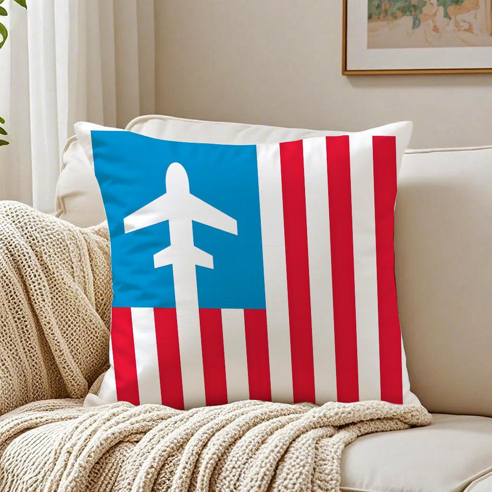 Fashion AAmerican Airlines Logo Cushion Cover Pillowcase Antidustmite Living Room Sofa Decor Cushion Room