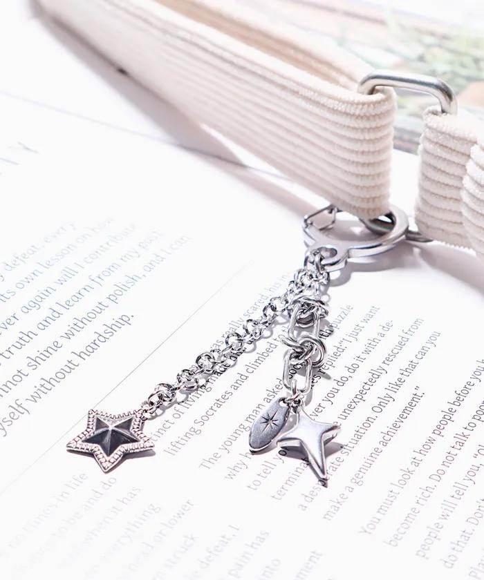 Polarita Twin Star Chain Keyring (PLT-kr-002_SV)