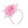 3pcs New Women Charming Fascinators Headband Flower Feather Mesh Yarn Cocktail Tea Party Alice Headwear Wedding Hair Accessories