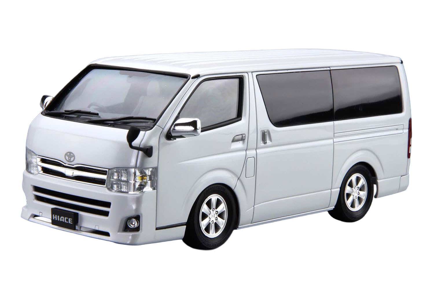 

Aoshima Bunka Kyozai Модель автомобиля Toyota TRH200V Hiace Super GL Масштаб Пластиковая модель (АОСИМА) 10 1/24 белый