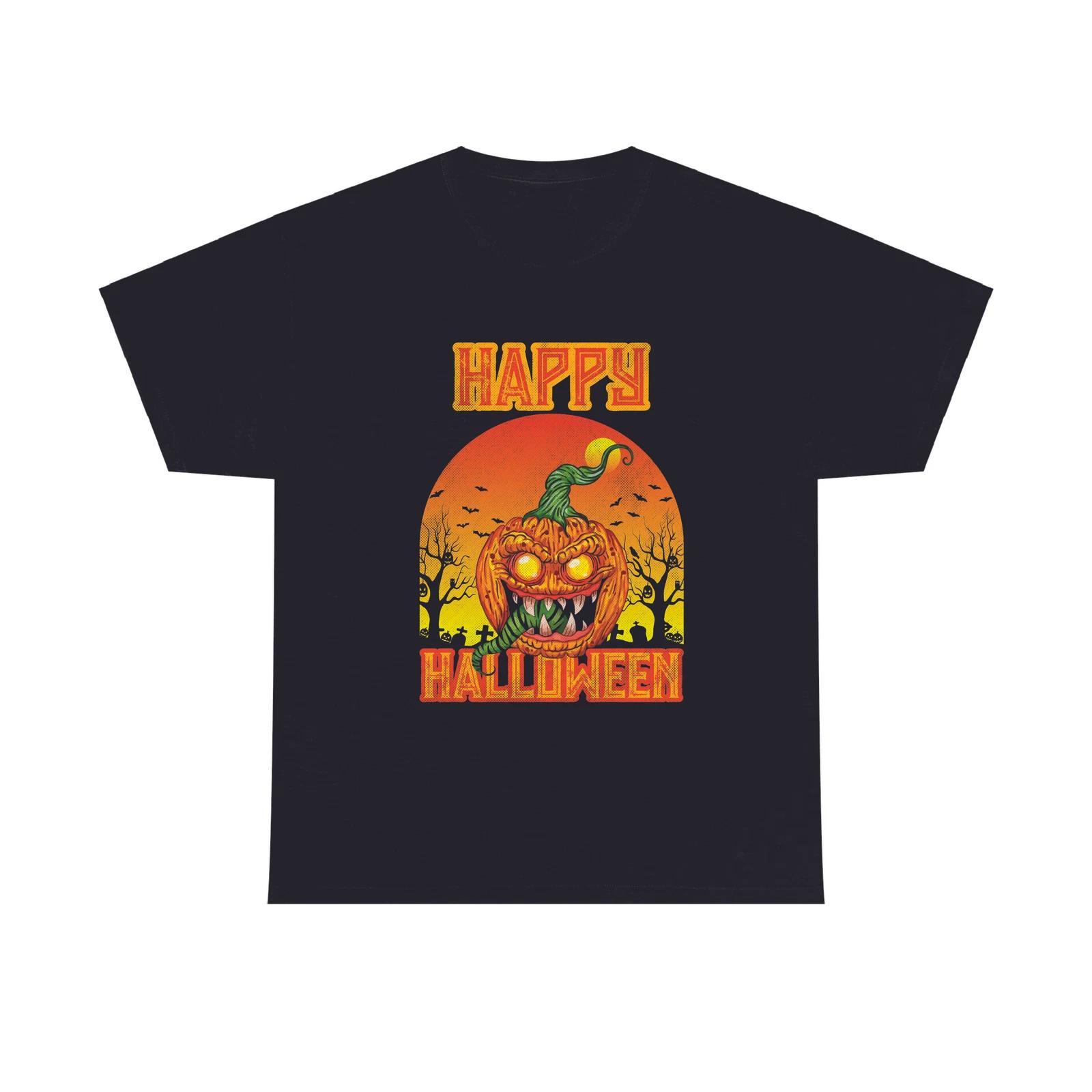 Happy Halloween 100% Cotton T-shirt Mens Womens Tees Top, Nightmare 100% Cotton T-shirt Mens Womens Tees Top, Unisex adults and Tee Top S