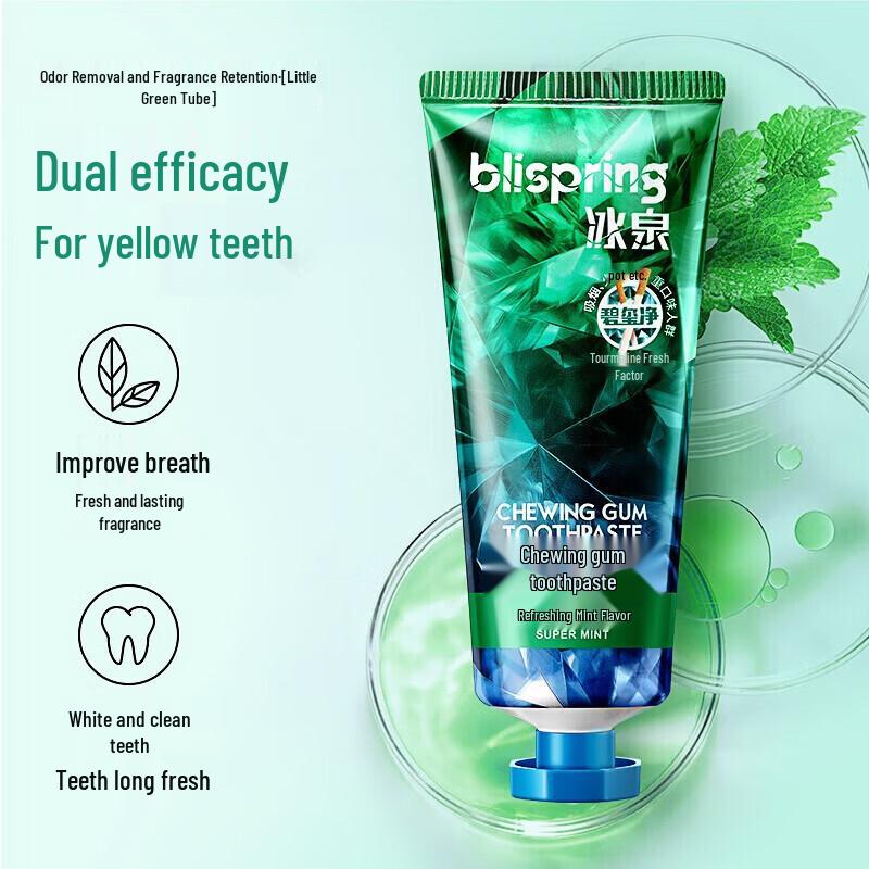 blispring Tourmaline Whitening & Fresh Breath Toothpaste Set