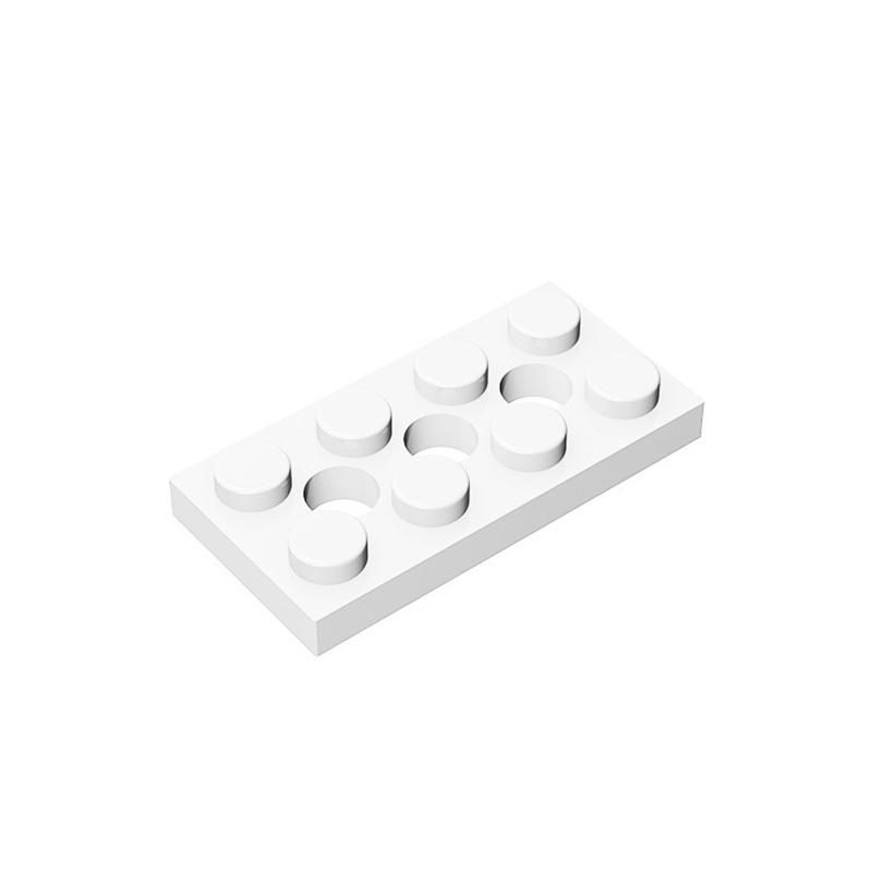 50pcs MOC Assembles Brick Particles 3709 High-tech Plate 2 X 4 with 3 Holes Building Blocks Parts DIY Bricks Bulk Model Parts To