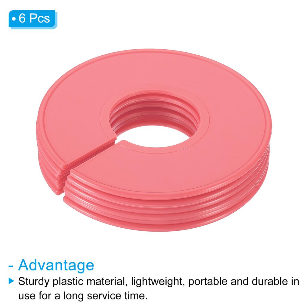 6/12PCS Multicolor Round Hangers Closet Dividers DIY Clothing Size Dividers for Clothes Stores Closet Home Blank Dividers