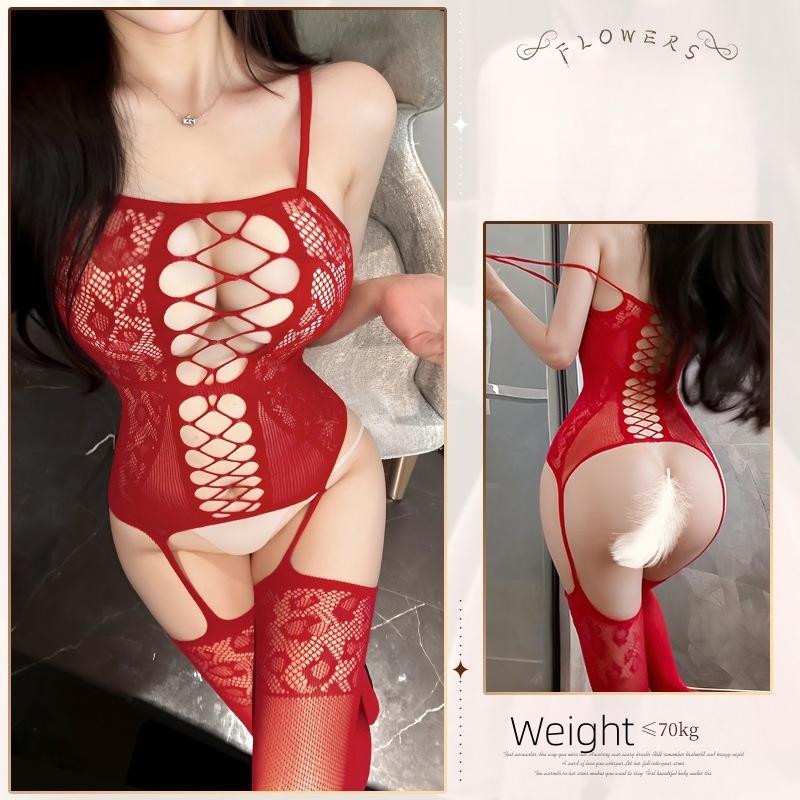 For Women Adult Sexy Bodystocking Erotic Mesh Lingerie Open Crotch Bodysuit Women Crotchless Underwear Sex Costumes Sleeveless Catsuit Sleepwear