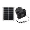 Solar Propelled Ventilation Fan ABS Plastic Detachable Plan Exemplary For Greenhouses Hydroponics Offices