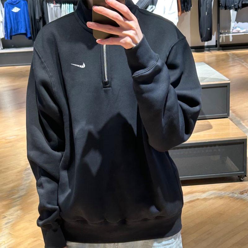 Men's Stand Collar Half-Zip Hoodie - Trendy Spring/Autumn Pullover Top