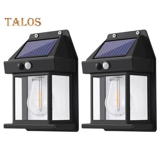 

Солнечные настенные светильники, наружный настенный светильник с 3 режимами освещения, датчик движения, водонепроницаемые солнечные светильники для крыльца, патио, гаража, двора 2pcs
