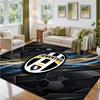 Juventus FC Design Crystal Velvet Rug Soft Decorative Mat for Bedroom Entrance