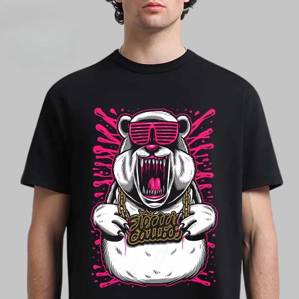 Electric Callboy Evil Thomas Train Graphic Tee Dark Cartoon Streetwear Casual Unisex