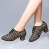 Ladies Adult Dance Shoes Professional Soft-soled Exercise Mid-heel Body Dance Shoes