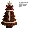 Handmade Football/Baseball Crochet Christmas Tree Ornaments DIY Sports Themed Knit Christmas