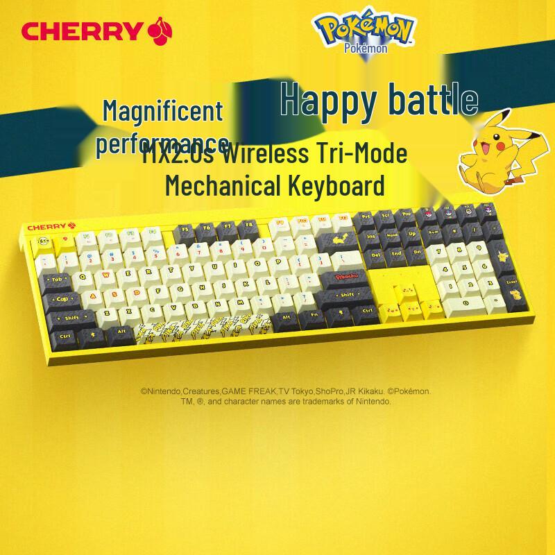 

Cherry MX2.0s PRO Tri-Mode Mechanical Keyboard - Pokémon Edition