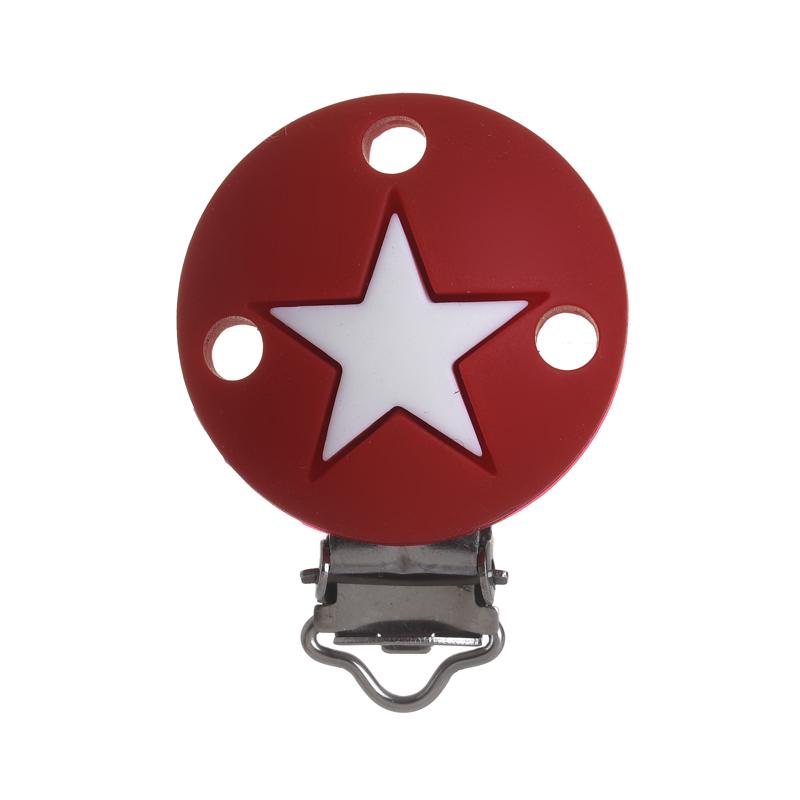 3Pcs Baby Pacifier Clip Soother Teether Round Shape Silicone Holder Nipple Clip DIY Baby Teething Chain Accessories BPA Free