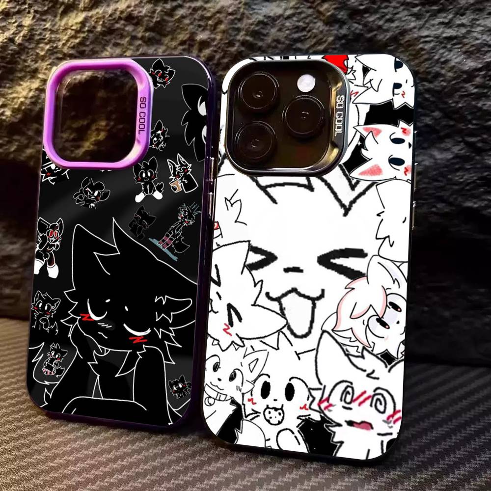 Boykisser Phone Case For IPhone 17 16 15 14 11 12 13 Pro Max Plus Pro Colored Silver Cover