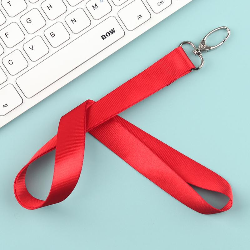 50Pcs  Wide Lanyard Personal Printing Thick Neck Rope Keychain With Logo Name For ID Card Hot Print Landyard 2*45cm