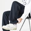 Retro and Simple Solid Color Straight-leg Drape Casual Pants for Men, Loose and Versatile Street Sportswear Sweatpants