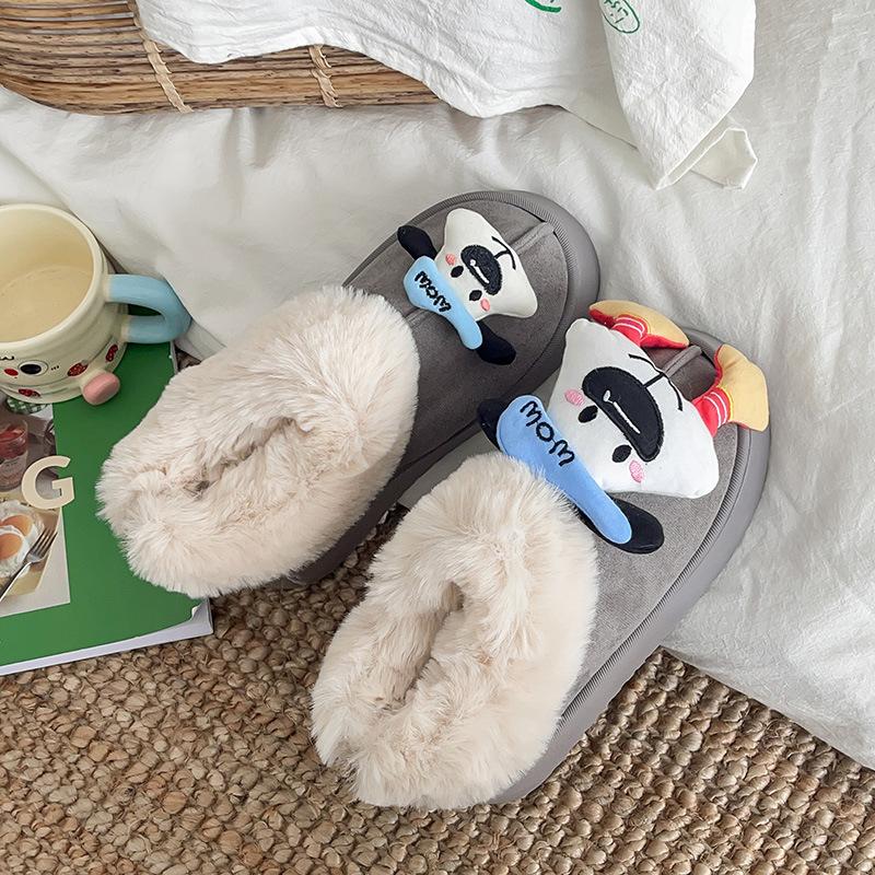 

Женские мультяшные милые утепленные теплые не уставшие ноги стремя толстая подошва высота удобные водонепроницаемые нескользящие досуг зимние ботинки хлопковая обувь 40/41 серый