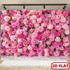 2D flat 1pc rose wall photography polyester background fabric - Gorgeous pink floral design, perfect for parties