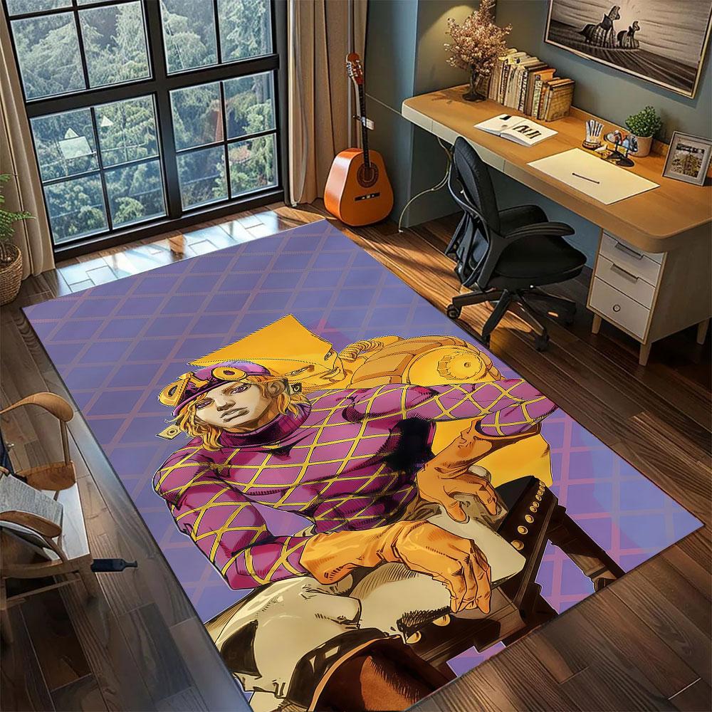 

JoJo Stardust Crusaders Carpet for Living Room Bedroom Home Decor Cool Movie Mat Play Floor Mat 60x90cm