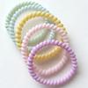 5Pcs New Phone Line Hair Ring Cream Colored Fresh Headband Korean Style Sweet Minimally Designed Headband Phone Cable Headband