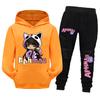 Aaron APHMAU Set Vestiti Gatto Bambini Felpe con Cappuccio Pantaloni da Jogging Tuta 2 Pezzi Set Abbigliamento Bambini Maschi Outfit Bambini Piccoli Femmine