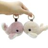 Plush Key Chain Whale Car Keychain Furry Wool Whale Keyring Furry Dolphin Keychain  Backpack Bag