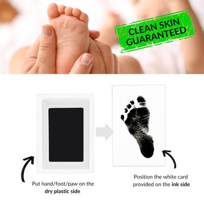 Baby Footprint Film Handprint And Footprint Kit Ink-free No Skin Contact Clean And Safe Capture Precious Moments Newborn Baby