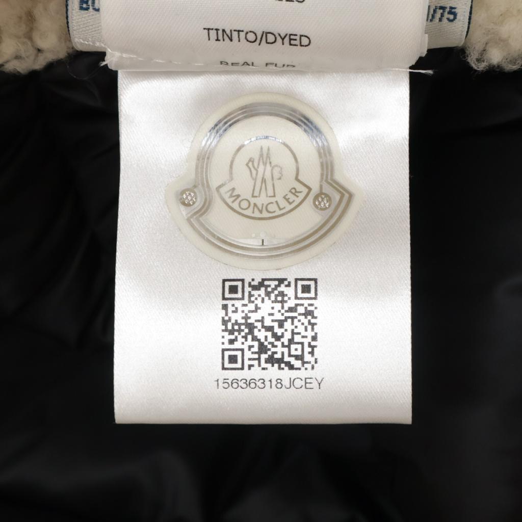 Moncler B20914080385 LAREDO Sheepskin Mouton/Down Switch Jacket 2 blackUsed